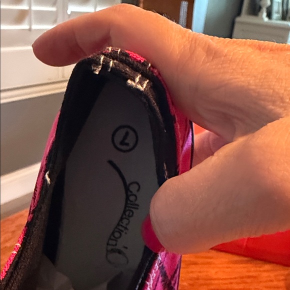 Collection O Kids Pink Plaid Low-Top Sneakers - Picture 7 of 8